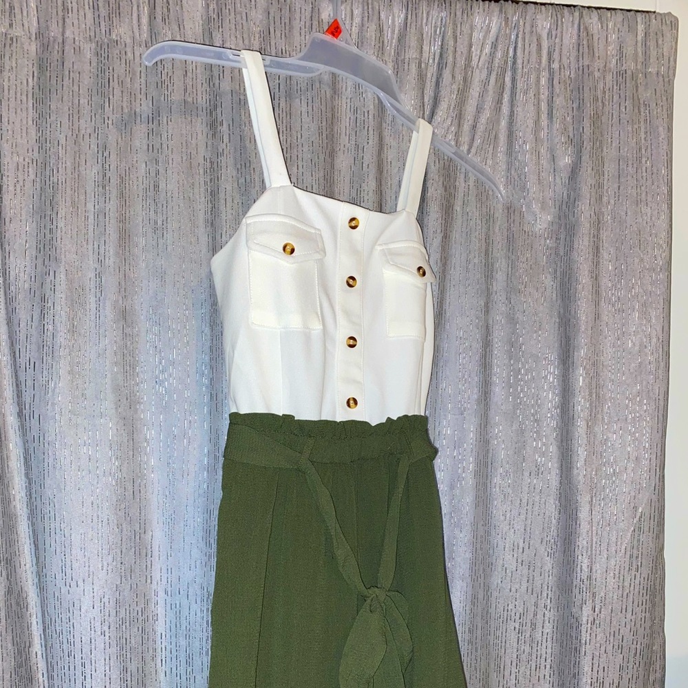 Francescas button front jumpsuit